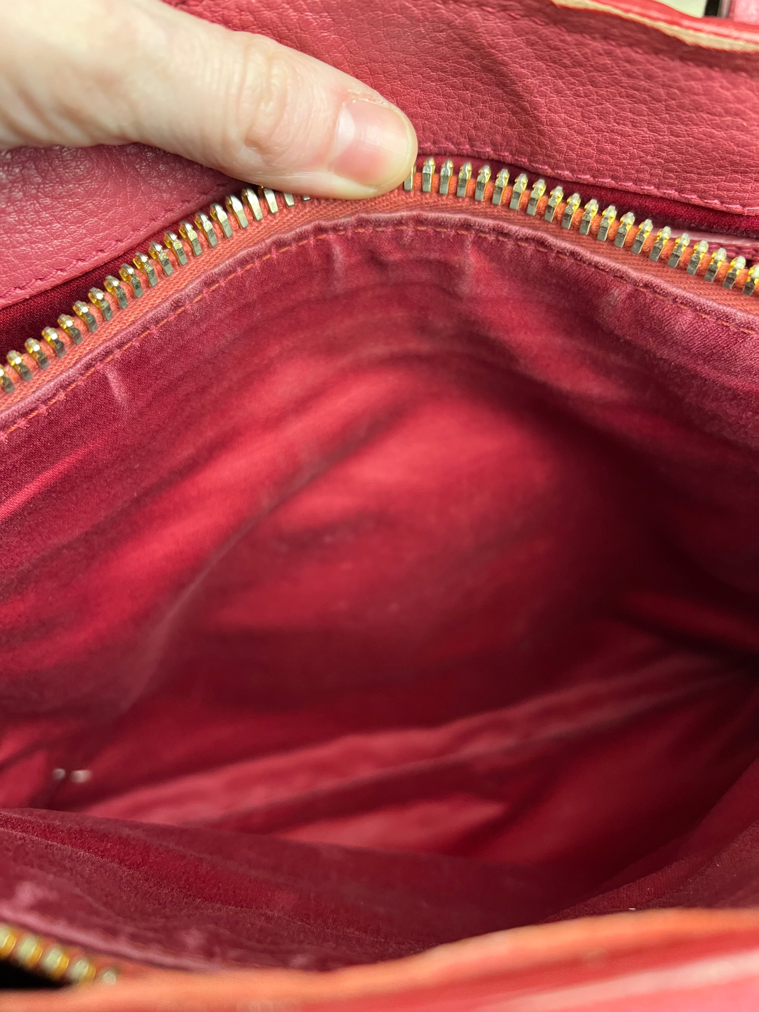 Miu Miu Pink Leather 2Way Tote Bag