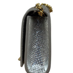Yves Saint Laurent Metallic Silver Leather Kate Small Tassel Shoulder Bag