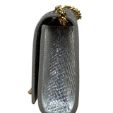 Yves Saint Laurent Metallic Silver Leather Kate Small Tassel Shoulder Bag