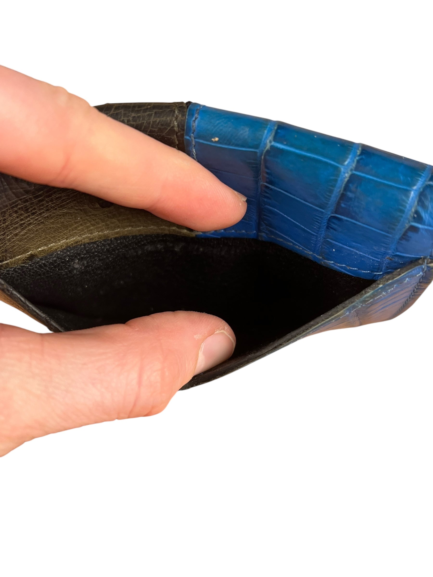 Louis Vuitton Ostrich Croc Pocket Organizer Wallet