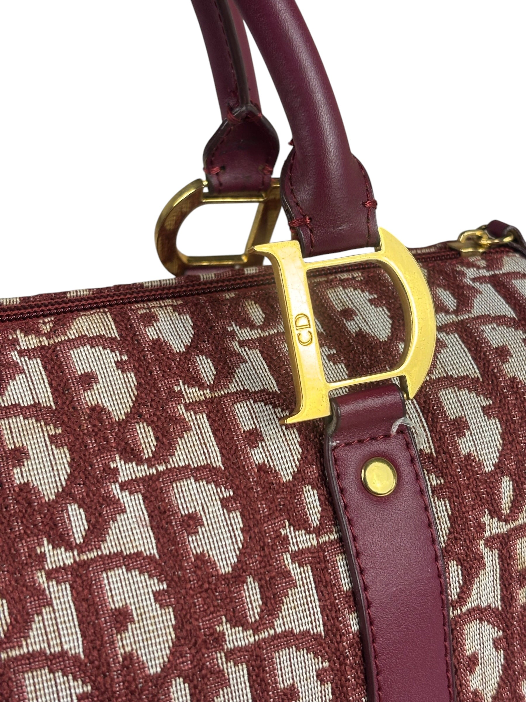 Christian Dior Red Trotter Boston Bag