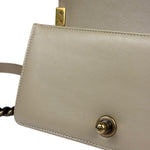 Chanel Beige Leather Boy Stingray Flap Bag 2013
