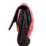 Louis Vuitton Limited Edition Bunny Pink Leather Monogram Coquette Clutch