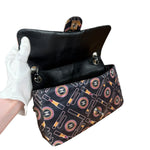 Chanel Lipstick Black Satin Single Flap Bag 2005