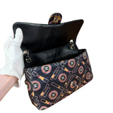 Chanel Lipstick Black Satin Single Flap Bag 2005
