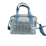 Chanel Blue CC Travel Line Tote Two-Way Bag