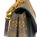 Louis Vuitton Black Leather/ Monogram Marignan 2Way Bag