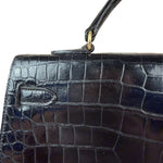 Hermes 1985 Black Crocodile Kelly 35