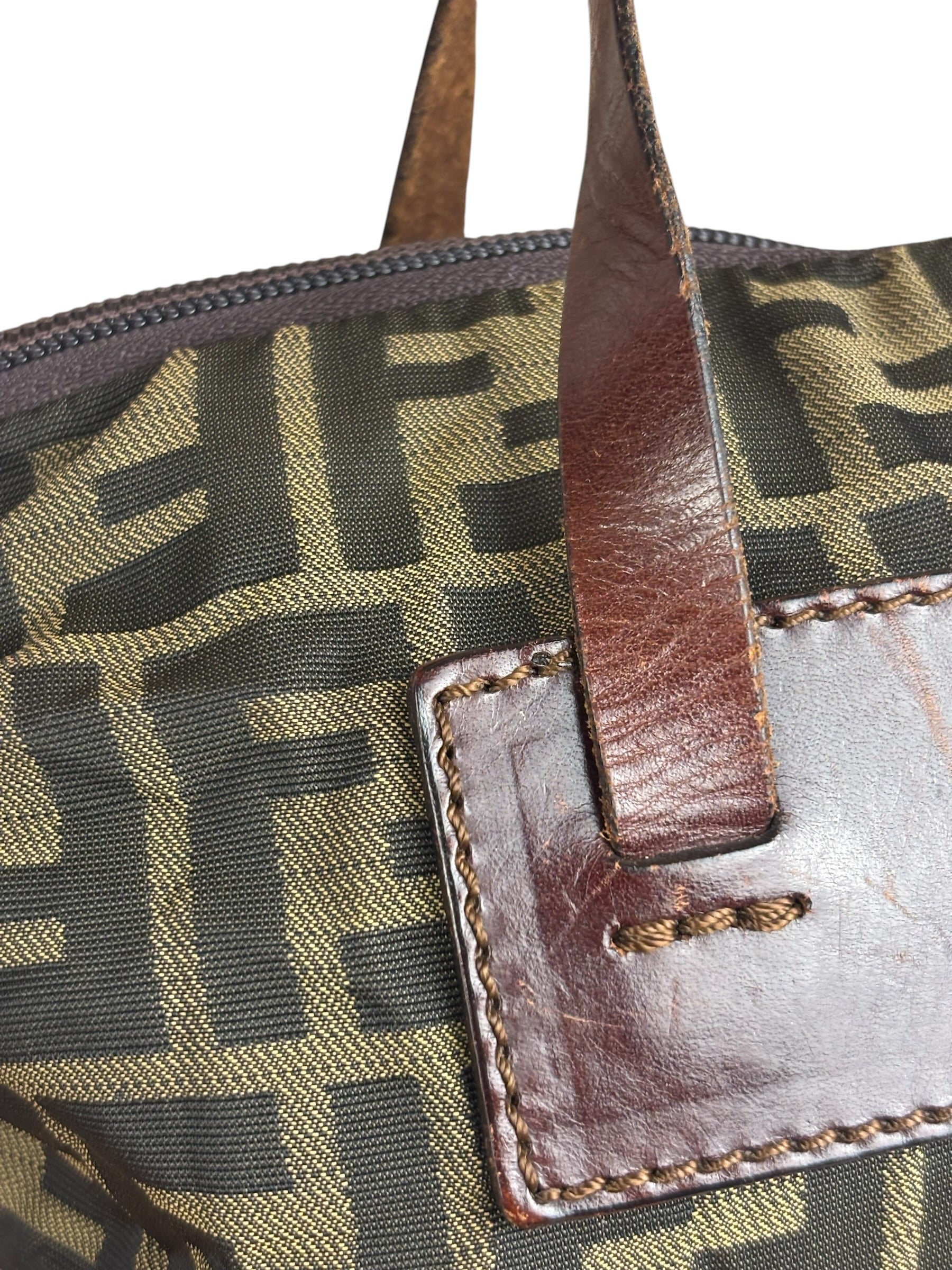 Fendi Zucca Foldable Canvas Tote Bag
