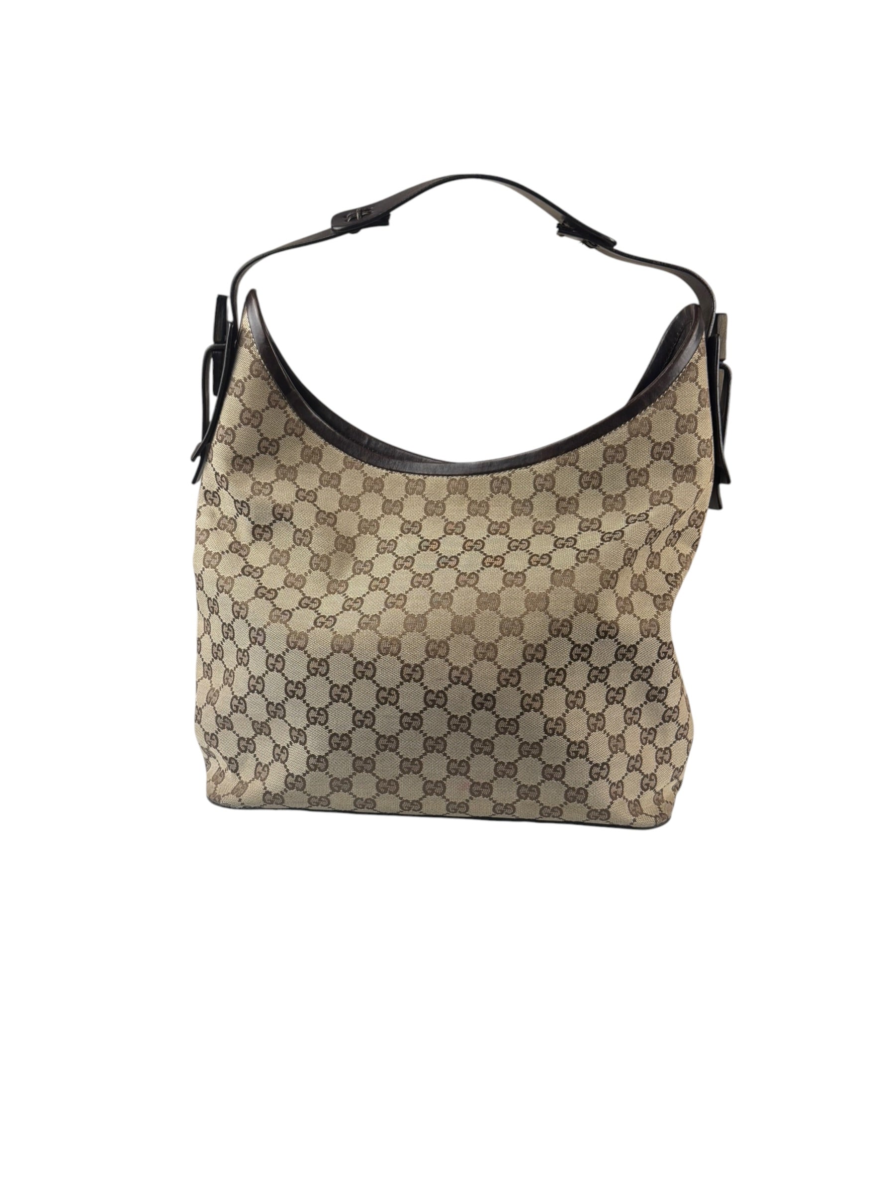Gucci Brown GG Canvas Hobo Shoulder Bag