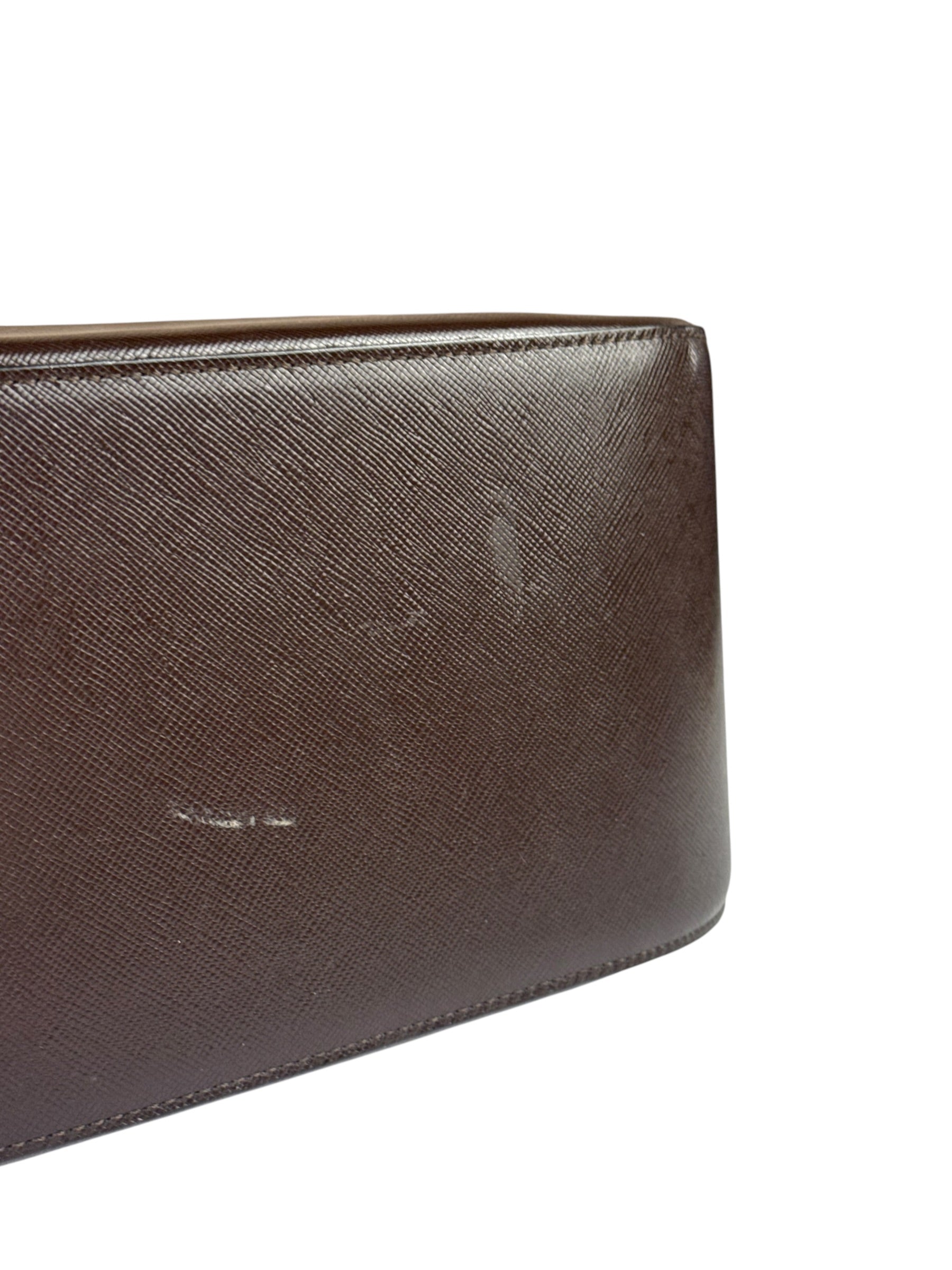 Burberry Vintage House Check Canvas/Leather Shoulder Bag