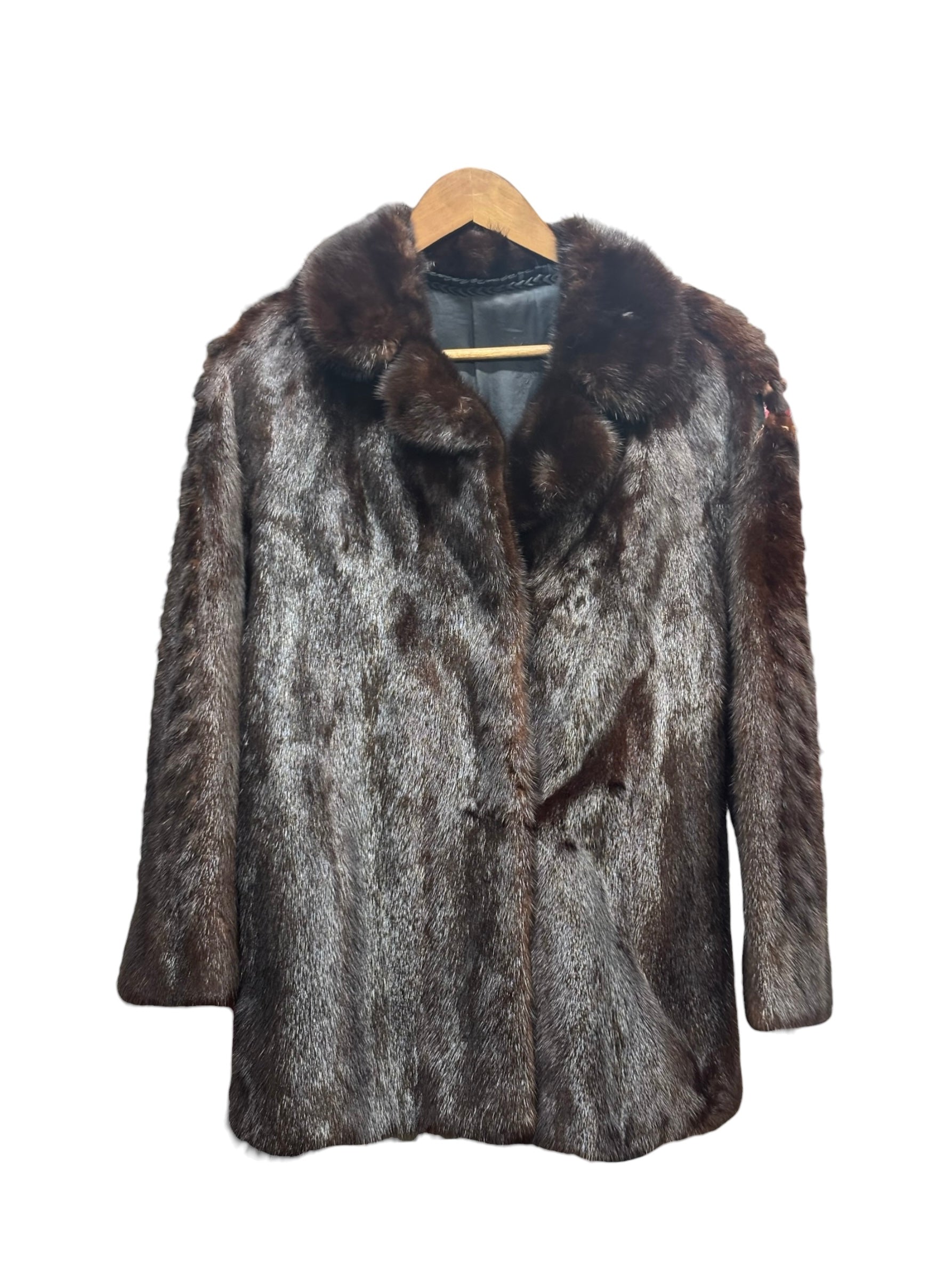 Vintage Brown Mink Fur Coat