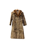 Vintage Mink Trim/Persian Lamb Fur Long Coat