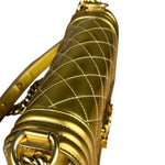 Chanel Gold Metallic CC Boy Bag 2014