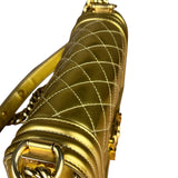 Chanel Gold Metallic CC Boy Bag 2014