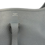Hermes Evelyne Clemence Light Blue Leather Shoulder Bag