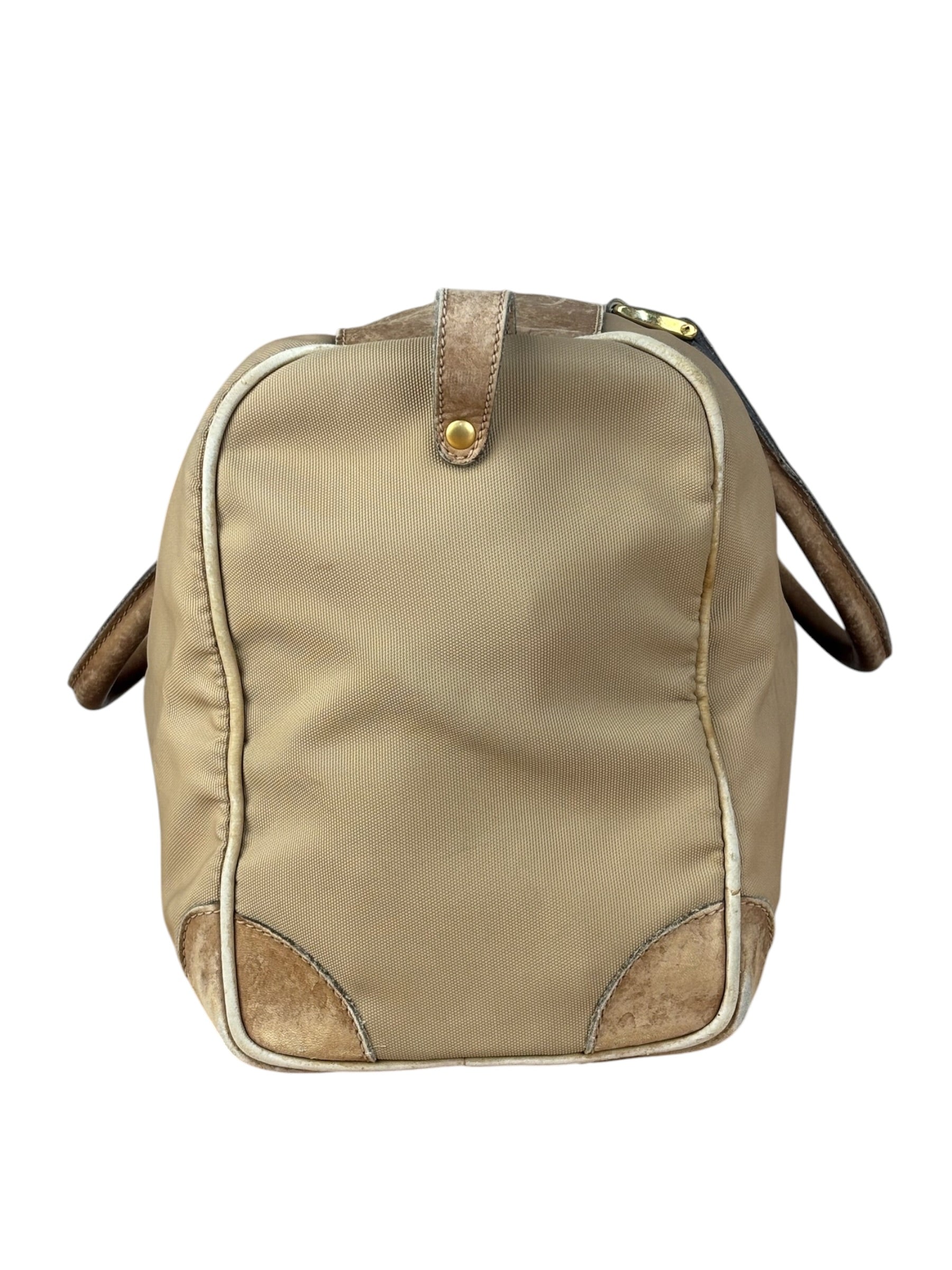 Gucci Vintage Canvas Duffle Bag