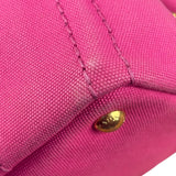 Prada Pink Canvas Canapa Hand Bag