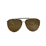 Gucci GG0672s Aviator Green Lenses Sunglasses