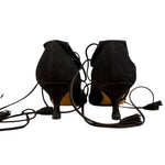 Manolo Blahnik Brown Suede Strappy Heels