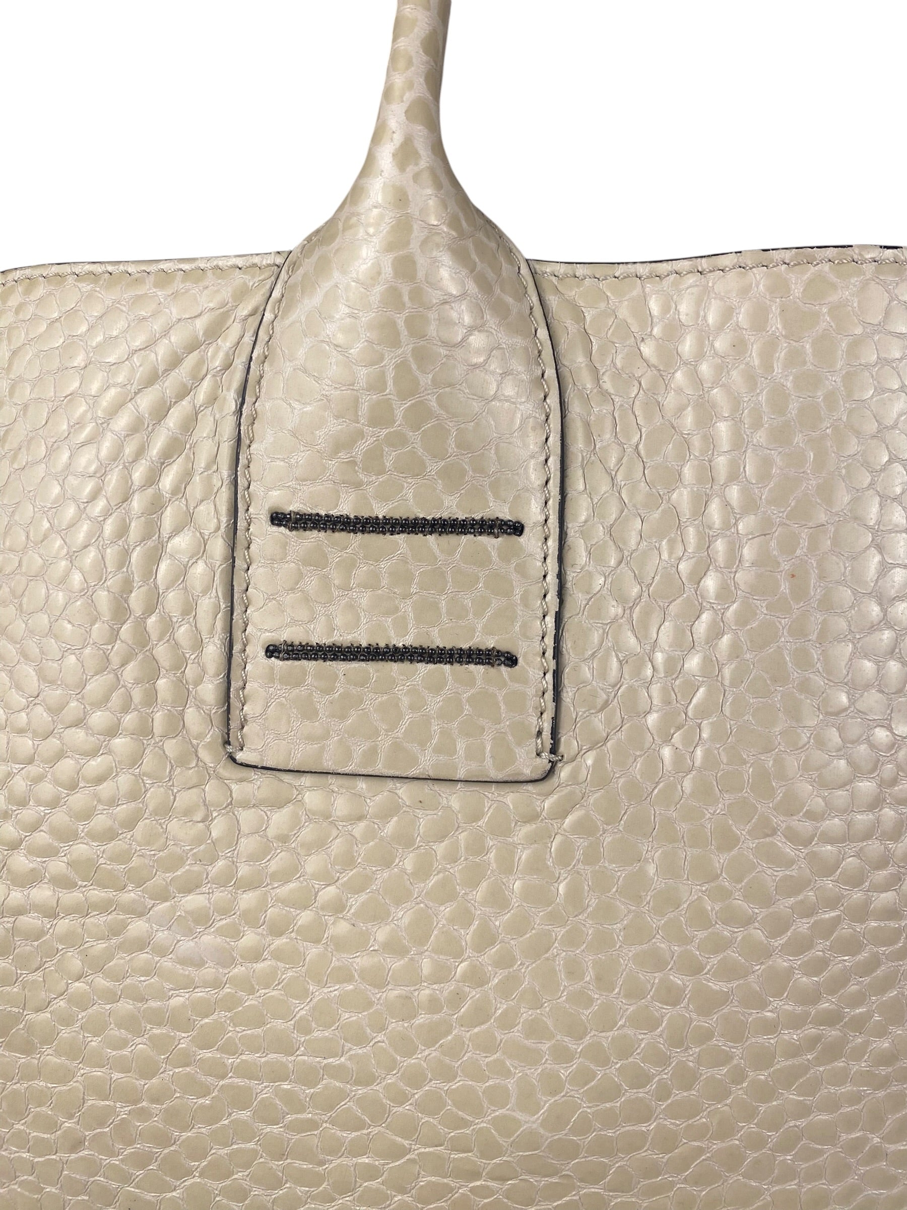 Brunello Cucinelli Cream Leather Tote