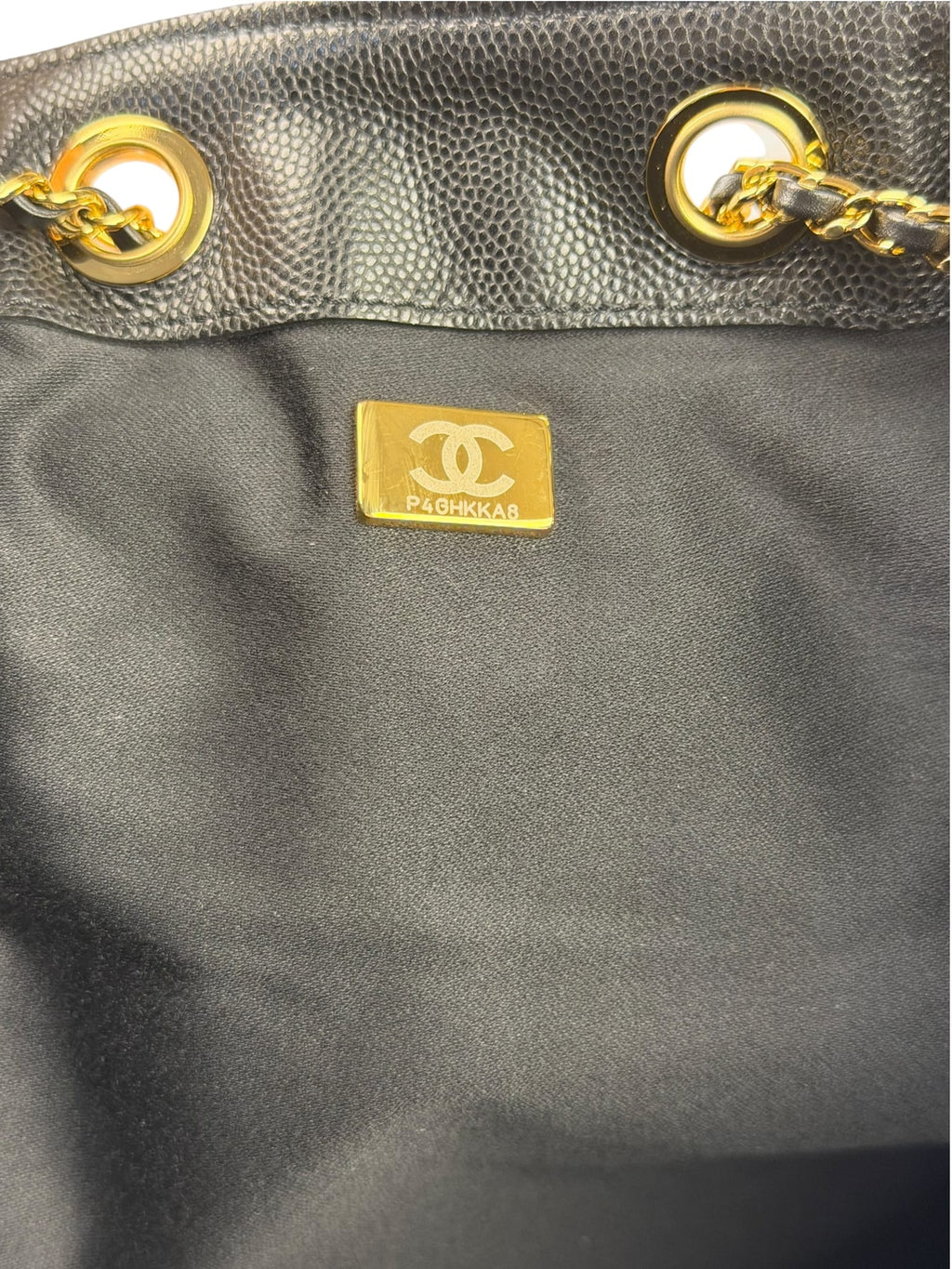Chanel Medium Black Caviar 25 Hobo Bag