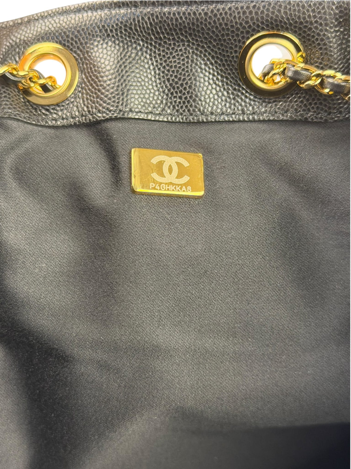 Chanel Medium Black Caviar 25 Hobo Bag