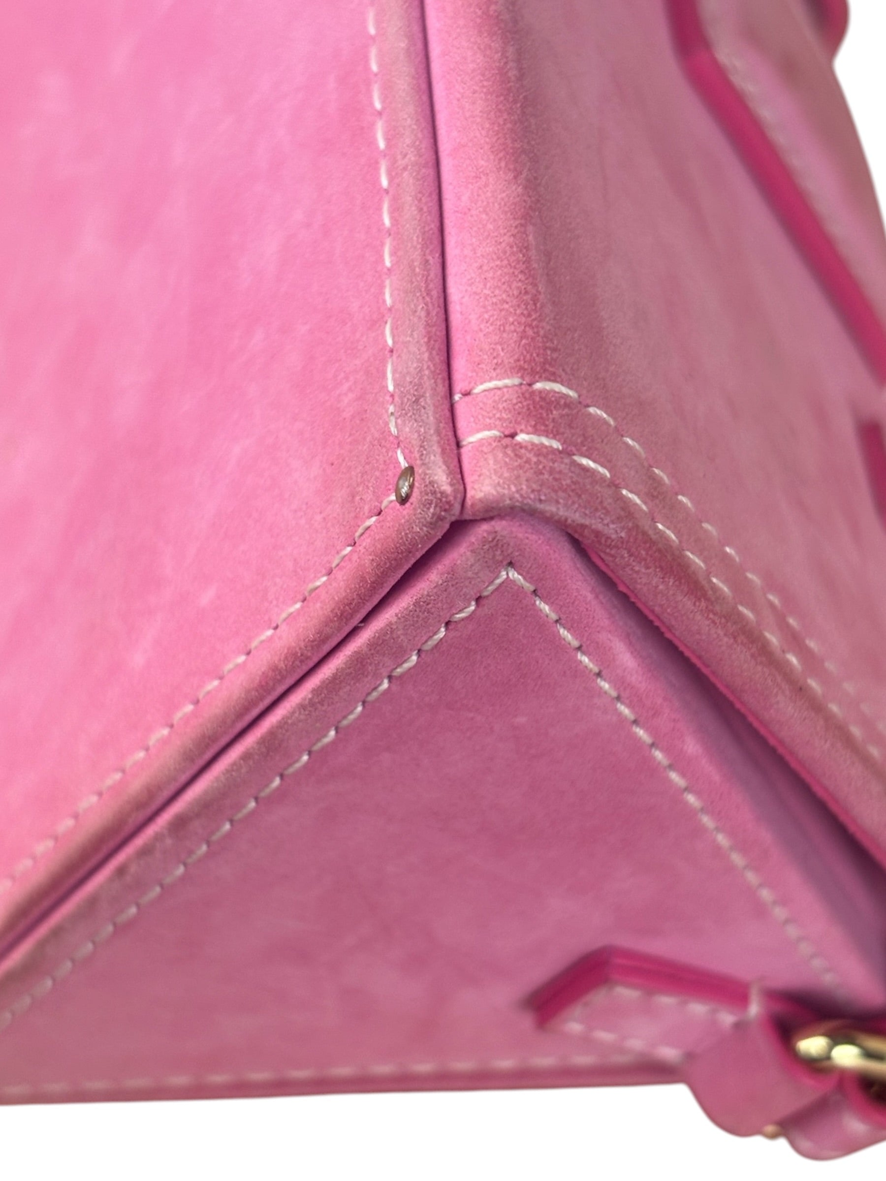 Jacquemus Pink Nubuck Le Porte Hand/Shoulder Bag