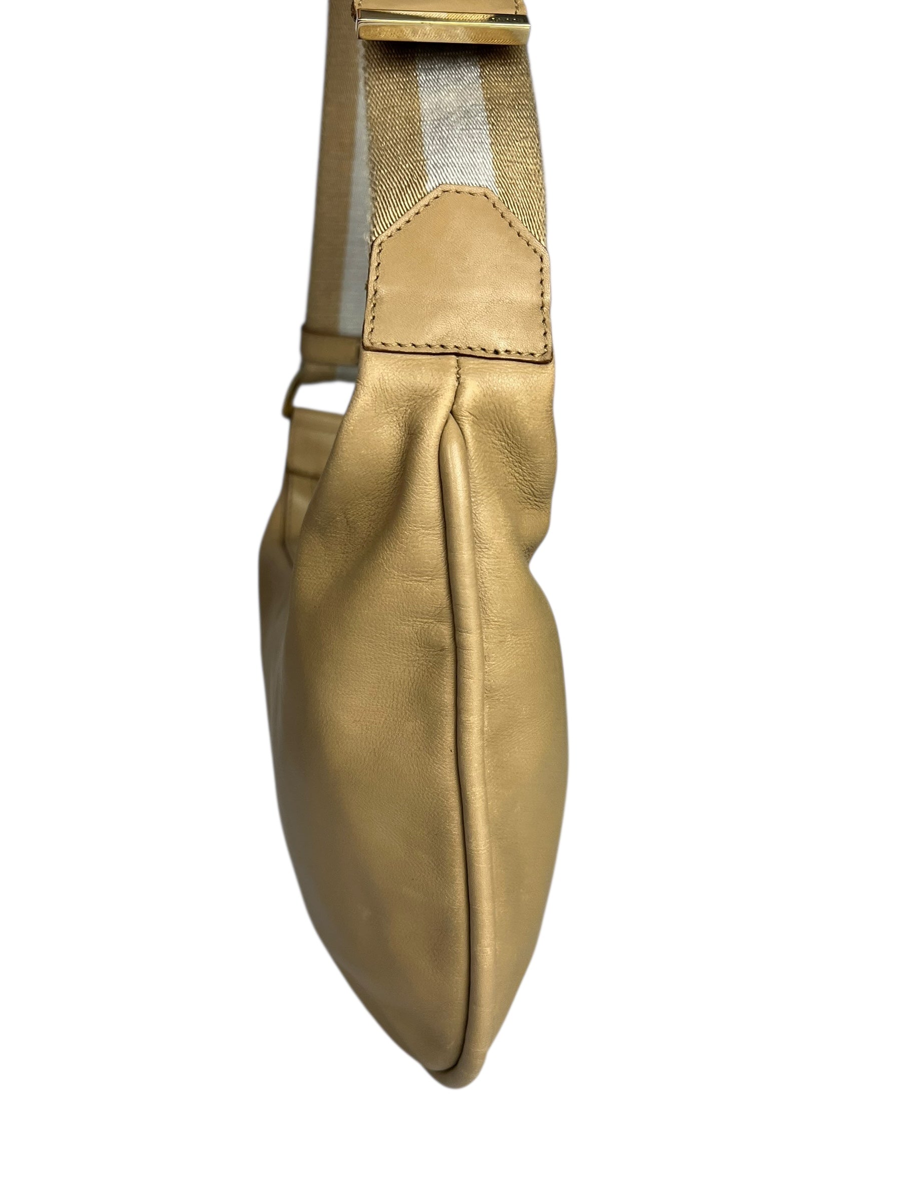 Gucci Beige Leather Vintage Hobo Bag