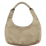 Ferragamo Vintage Beige Suede Hobo Shoulder Bag