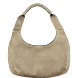 Ferragamo Vintage Beige Suede Hobo Shoulder Bag