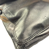 Chanel Vintage Black Leather Flap Crossbody Messenger Bag 1997