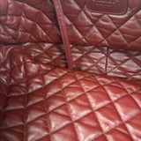 Chanel Coco Cocoon Ivory Puff Leather Boston Handbag 2009