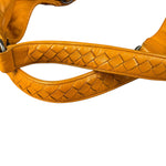 Bottega Veneta Orange/Brown Woven Leather Campana Shoulder Bag