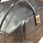 Chanel Black Chocolate Bar Bowling Hand Bag - 2003