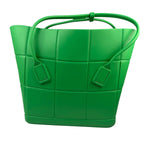 Bottega Veneta Green Acro Large Rubber Tote
