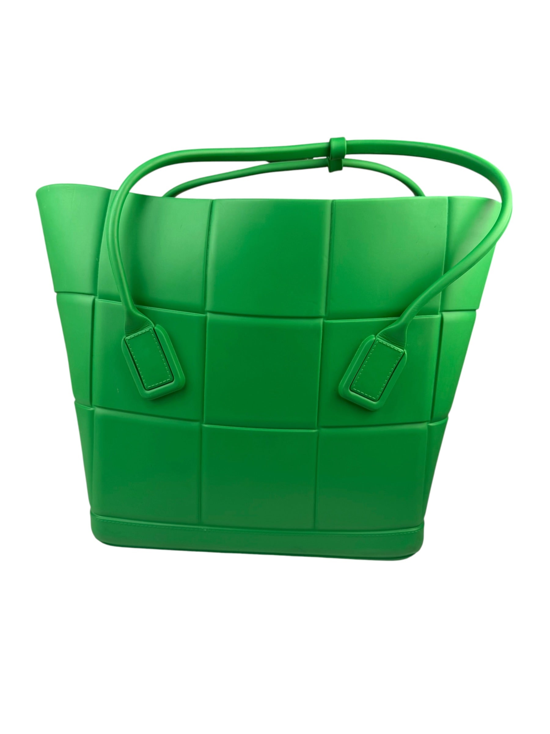 Bottega Veneta Green Acro Large Rubber Tote