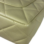Chanel Yellow Caviar Leather Mini Flap Bag