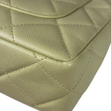 Chanel Yellow Caviar Leather Mini Flap Bag