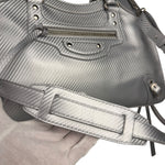 Balenciaga Carbon Fiber Silver Neo Classic City Bag Medium