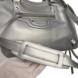 Balenciaga Carbon Fiber Silver Neo Classic City Bag Medium