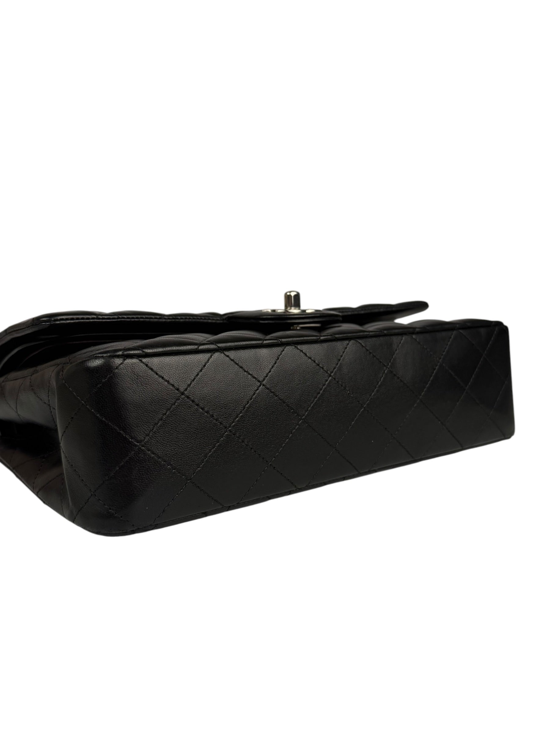 Chanel Black Quilted Leather Classic Medium Double Flap Bag 2017