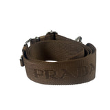 Prada Brown Nylon Pochette Shoulder Bag