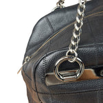 Chanel Black Caviar Chocolate Bar Shoulder Bag