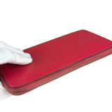 Hermes Pink Epsom Leather Silk'In Long Wallet