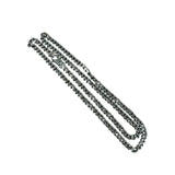 24 Inch .925 Sterling Sliver Thin Cuban Necklace