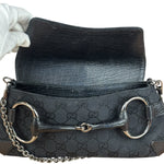 Gucci Black Tom Ford Horsebit Shoulder Bag