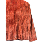 Fabio Mantegazza Vintage Orange Sheared Faux Fur Coat