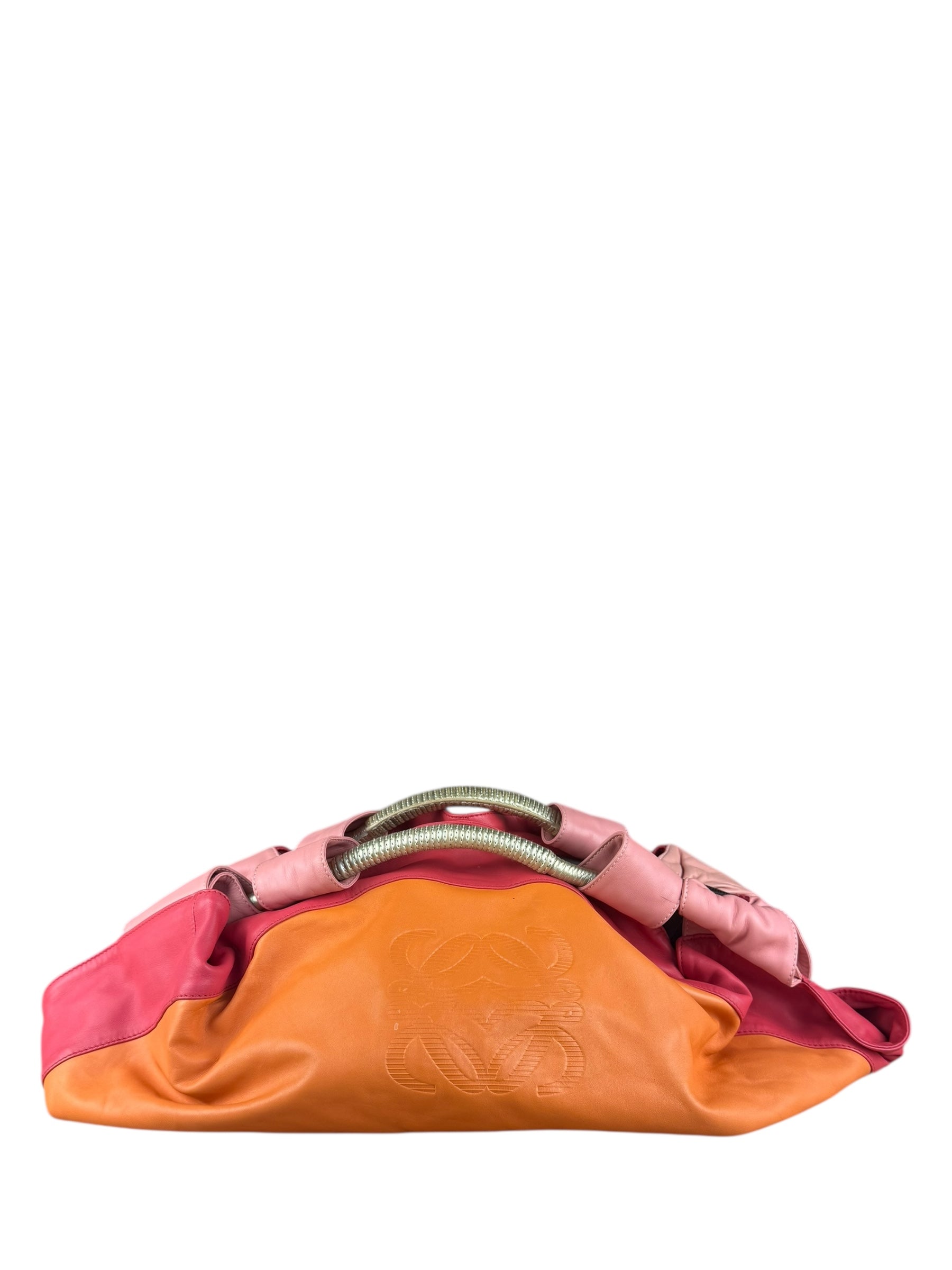 Loewe Leather Nappa Aire Handbag Orange/Pink