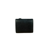 Fendi Black Leather Bifold Compact Wallet